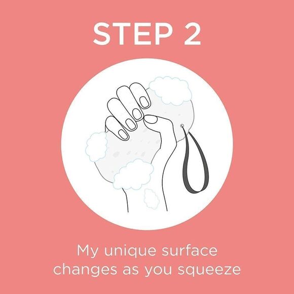 Spongelle Art Chinois Collection Body Buffer • Lavender Sky • New in Box - Picture 7 of 10